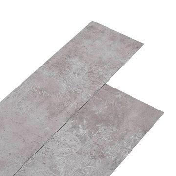 vidaXL Laminat PVC Laminat Dielen Selbstklebend 5,21 m² 2 mm Erdgrau Vinylboden Boden