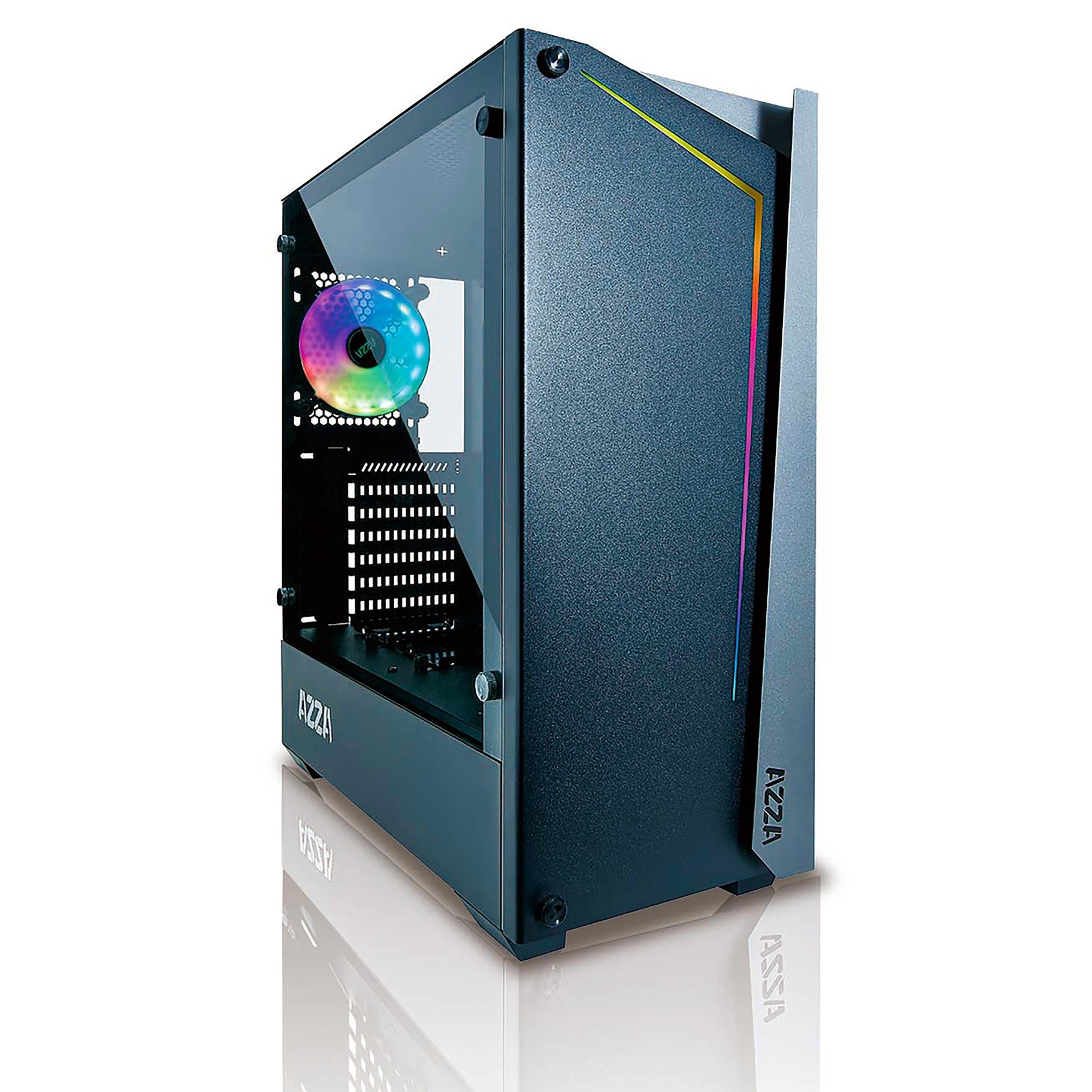 AZZA Gaming-Gehäuse Apollo, Formfaktor: ATX, Tempered Glass, RGB Frontpanel, 1x RGB Lüfter