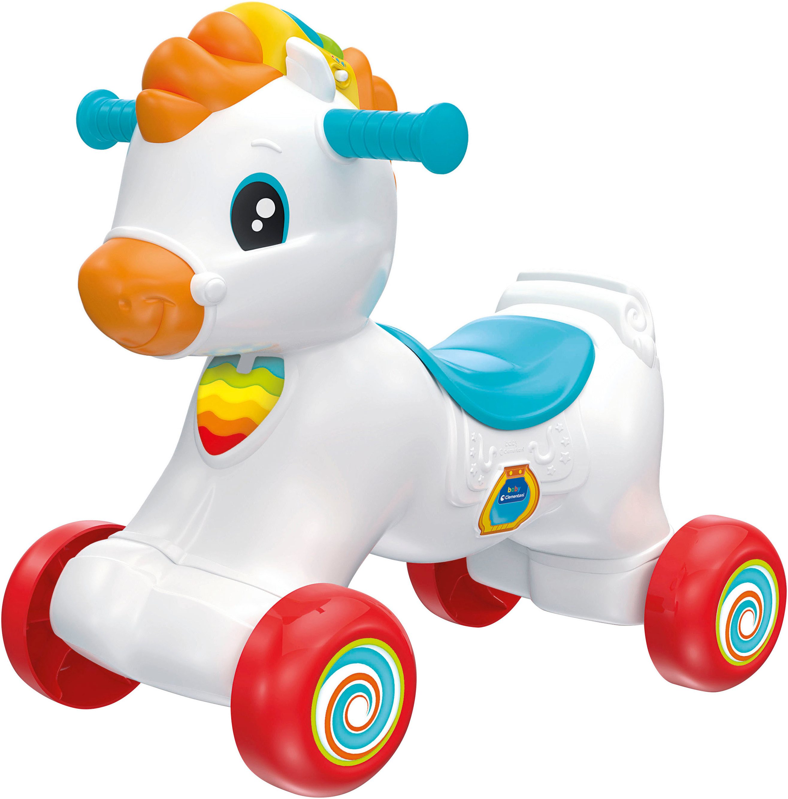 Clementoni® Schaukeltier Baby Clementoni, 3in1 Schaukel-Pony, mit Sound, Ma günstig online kaufen