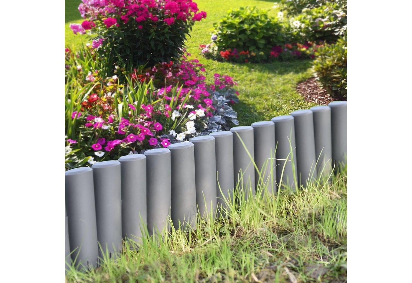 Thumbnail - casa.pro Frühbeet (40 St., 40er Set), Palisade Beetumrandung