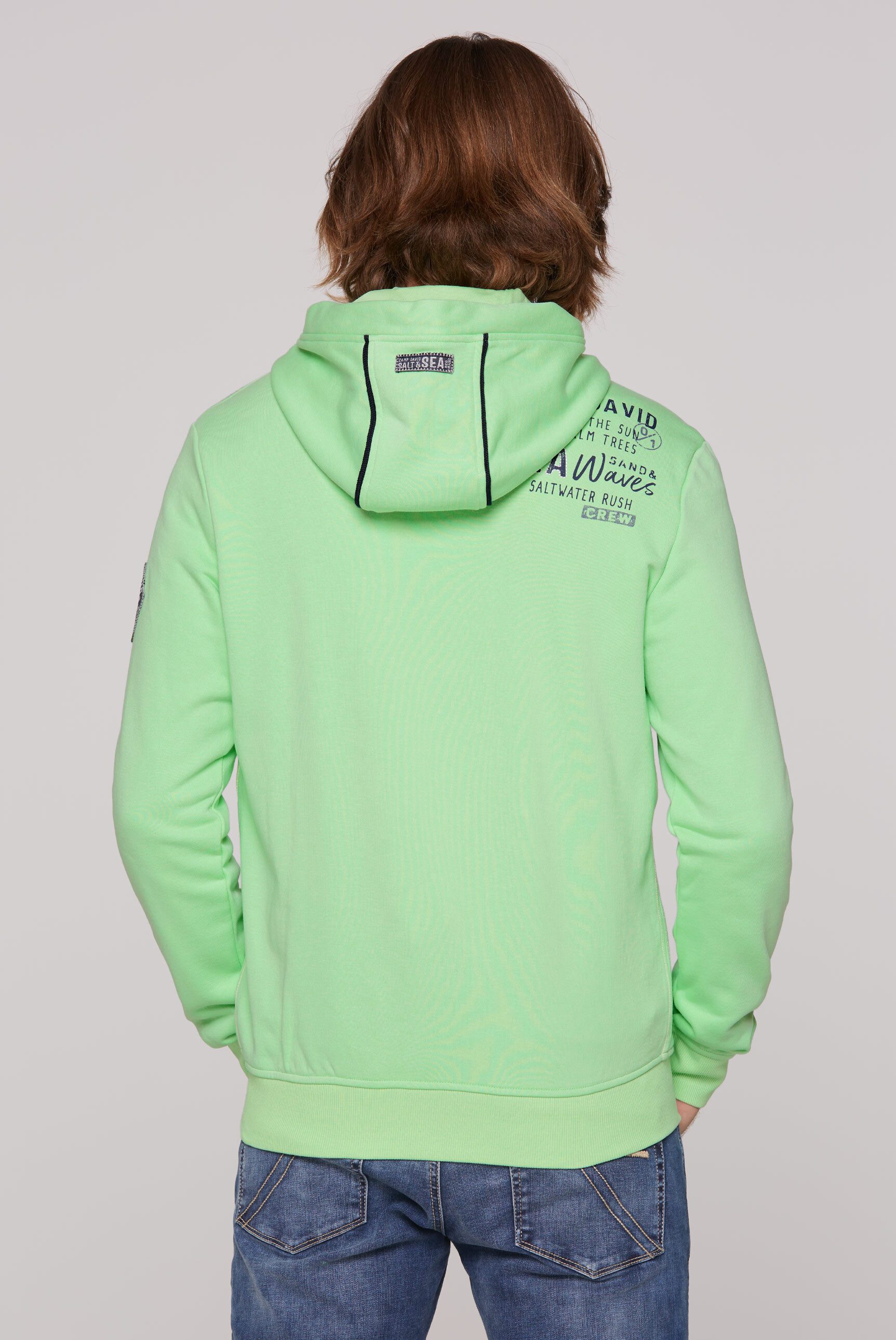 CAMP DAVID Kapuzensweatjacke mit Baumwolle