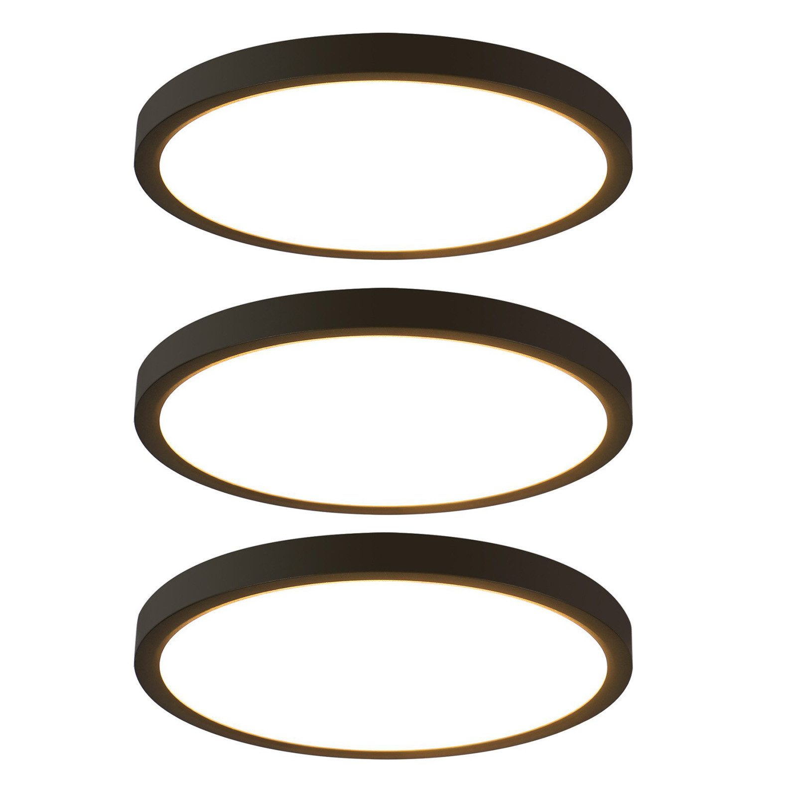 Nettlife LED Panel 8W Flurlampe Rund Deckenleuchte Lampe Schwarz weiss, LED günstig online kaufen