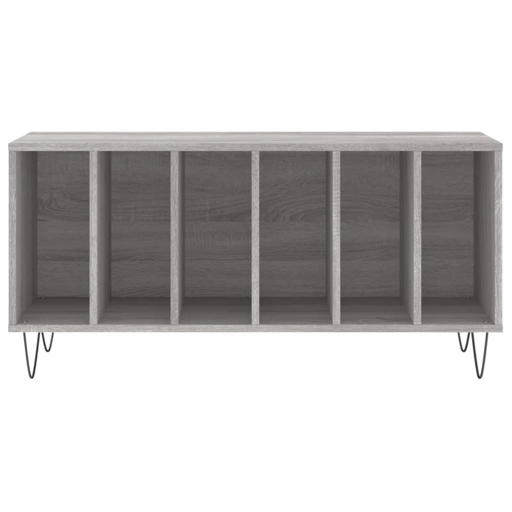 vidaXL Media-Regal Plattenschrank Grau Sonoma 100x38x48 cm Holzwerkstoff, 1-tlg.