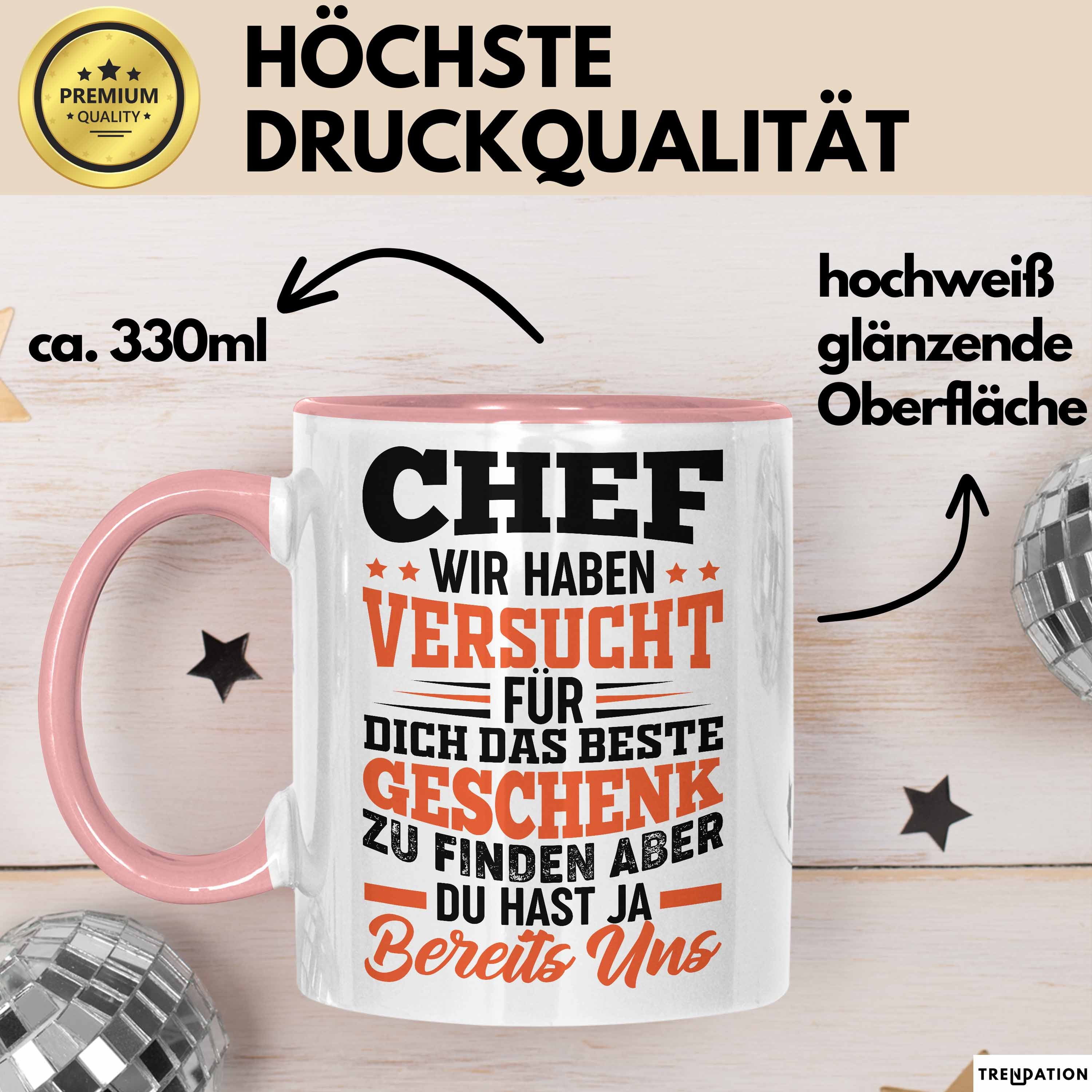 Trendation Tasse Chef Geschenk Tasse Wir Haben Versucht Das Beste Geschenk Für Dich Zu