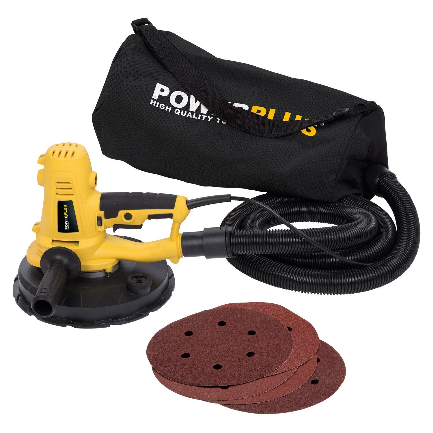 Kreator Trockenbauschleifer Deckenschleifer inkl. 8 x Schleifpapier + Selbstabsaugung