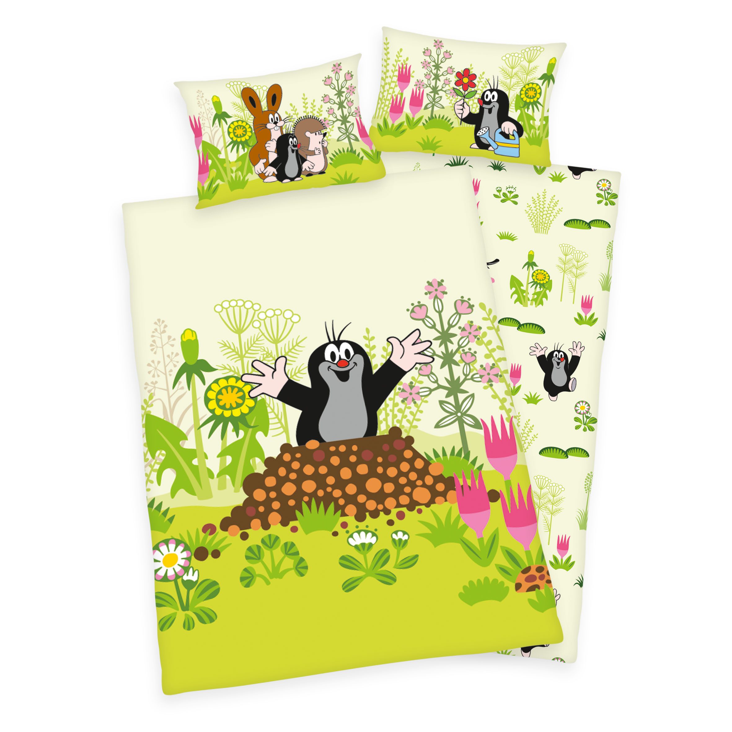 Herding Young Collection Babybettwäsche Der kleine Maulwurf Flanell-Bettwäs günstig online kaufen