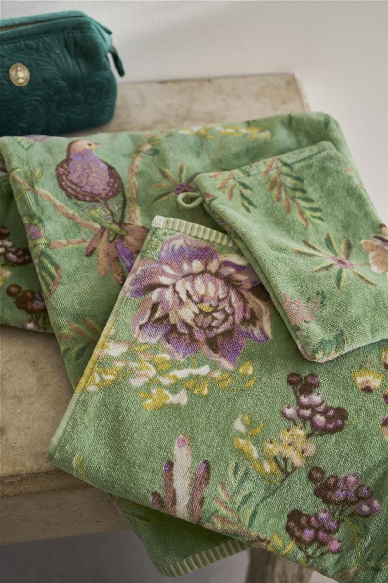 PiP Studio Waschhandschuh Secret Garden Waschhandschuh green 16x22cm (1 Stück), 100% Baumwolle (320896) – Bild 5 von 5