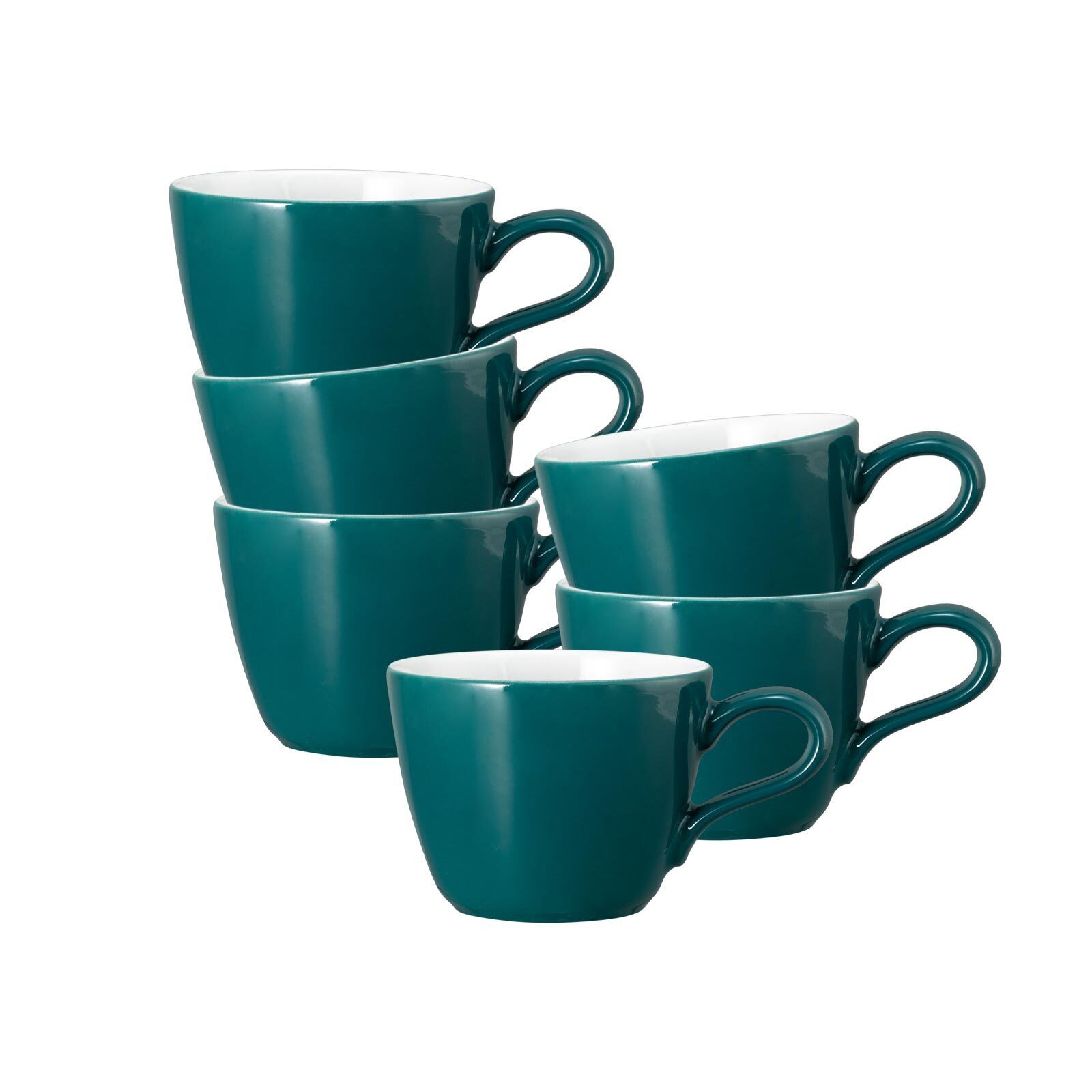 Seltmann Weiden Espressotasse Life Fashion Espressotassen 90 ml 6er Set, 6-tlg., Porzellan