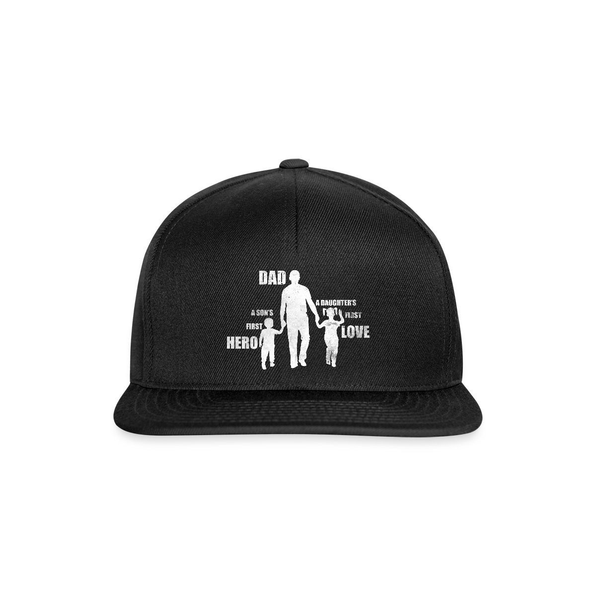Spreadshirt Snapback Cap Vater Sohn Tochter Vatertag Geburtstag Snapback Cap (1-St)
