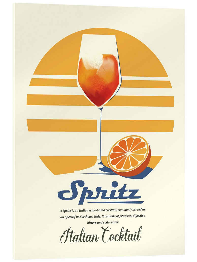 Posterlounge Acrylglasbild Dionisis Gemos, Spritz, Bar Modern Illustration