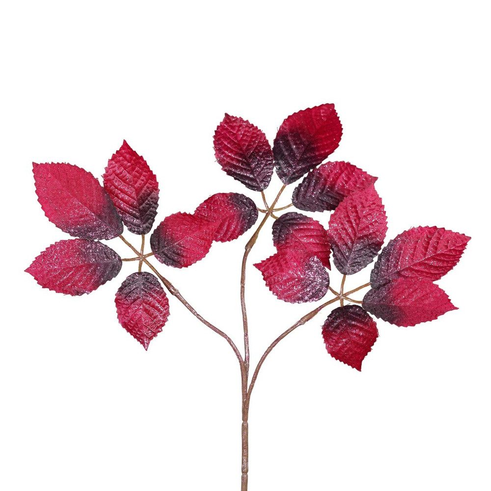 Kunstblume Dekozweig - Laubzweig - pink, günstig online kaufen