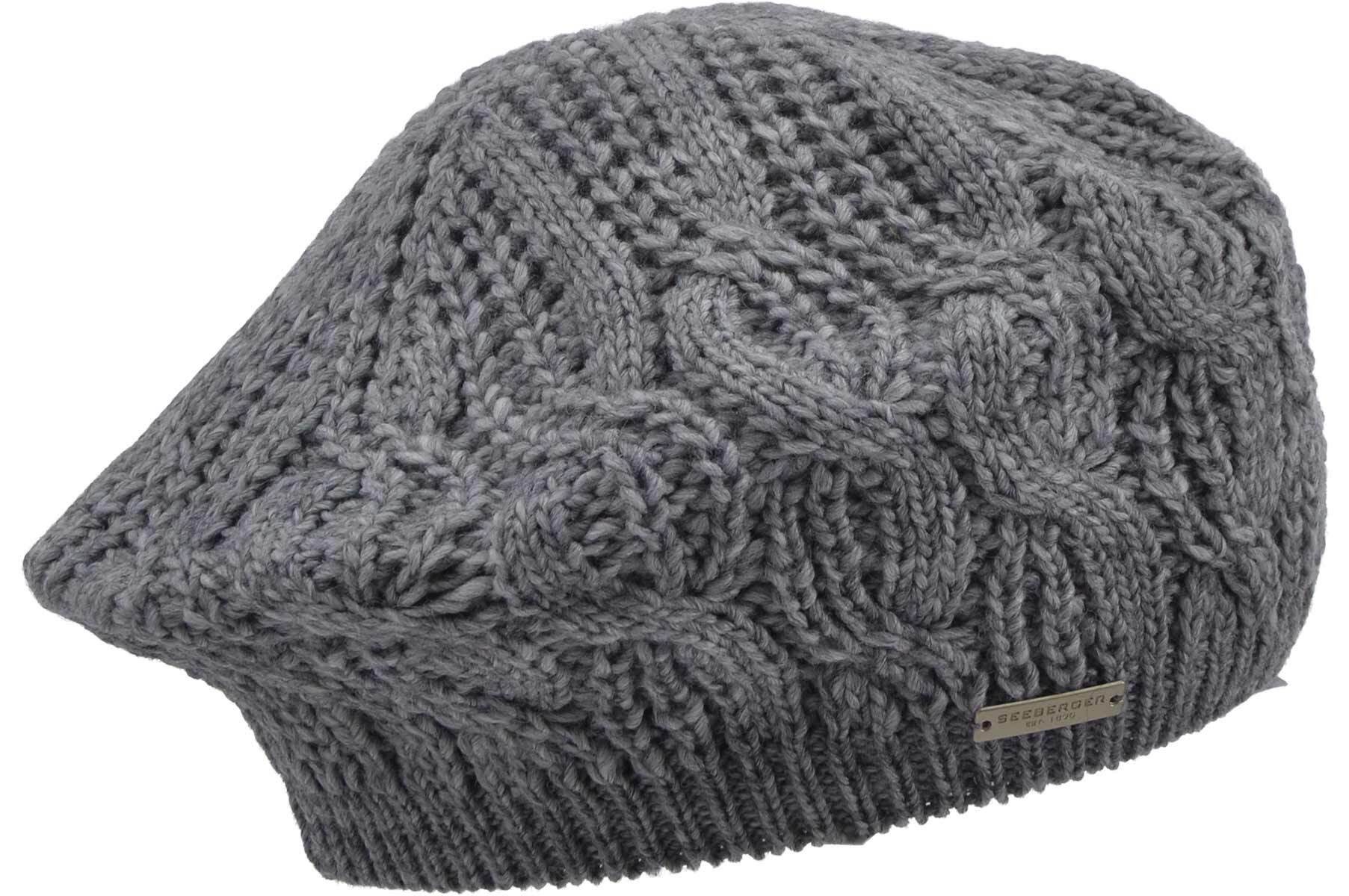 Seeberger Strickmütze Strick Baske mit Zopfmuster günstig online kaufen