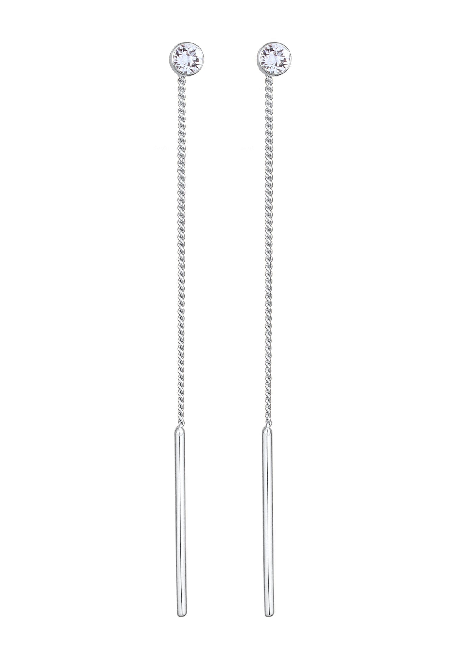 Elli Paar Ohrhänger Durchziehen Basic 925 Silber, mit Kristallen von Swarov günstig online kaufen