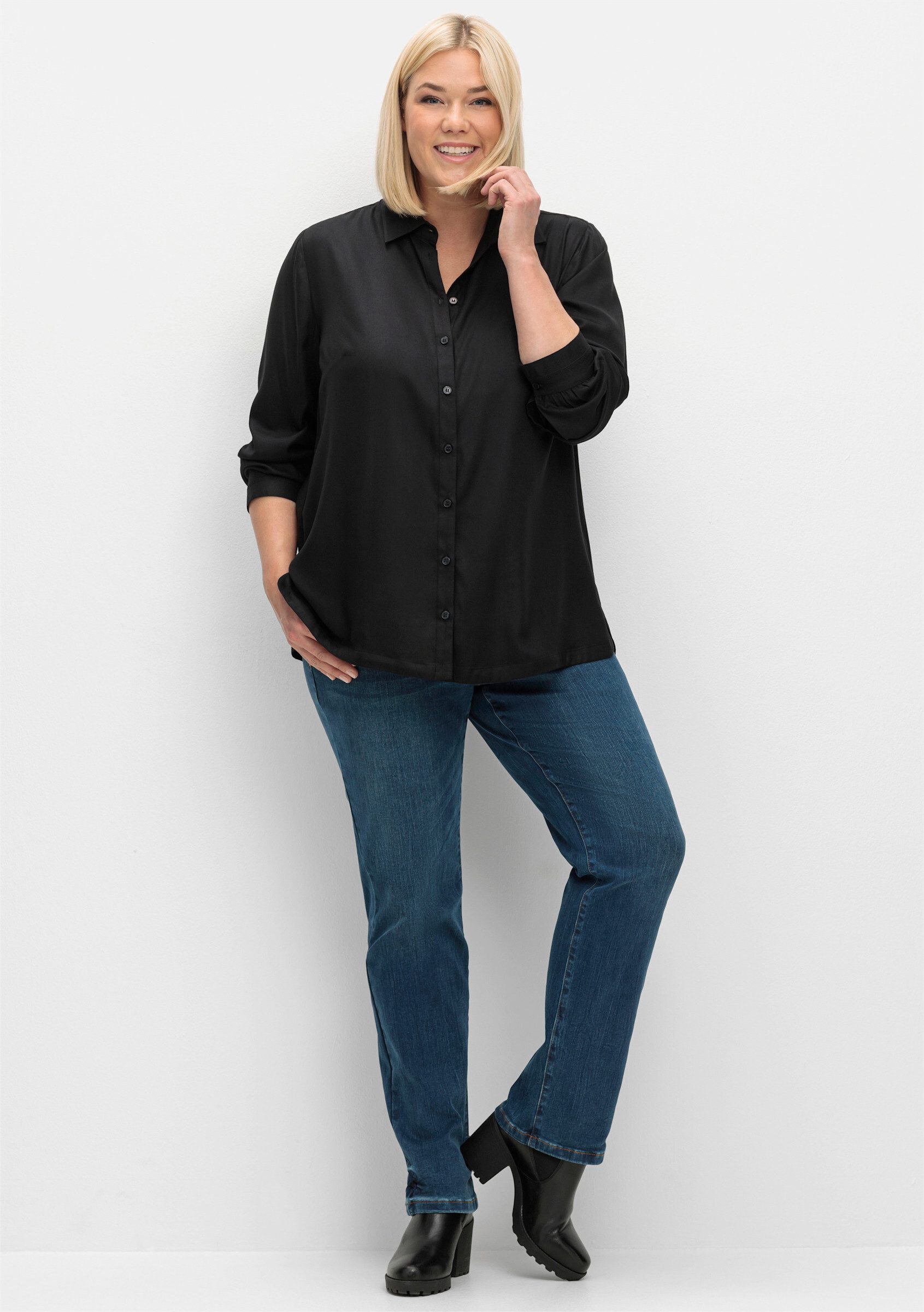 Sheego Klassische Bluse Klassische Bluse . günstig online kaufen