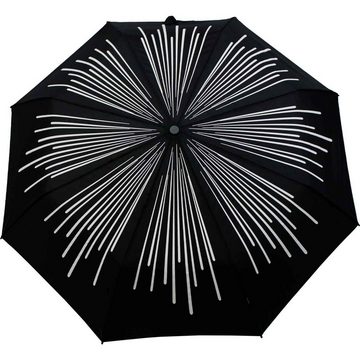 Knirps® Langregenschirm stabiler, leichter Schirm mit Auf-Zu-Automatik, der Aufdruck ändert seine Farbe, wenn er nass wird