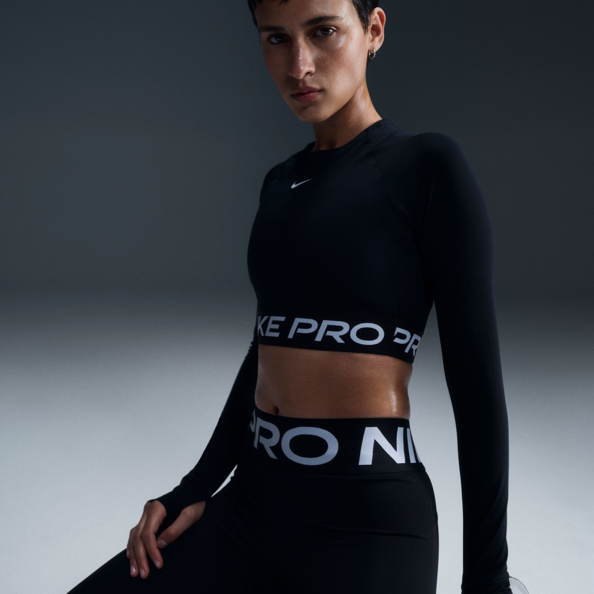 Funktionsshirt NIKE PRO DF 365 CROP LS