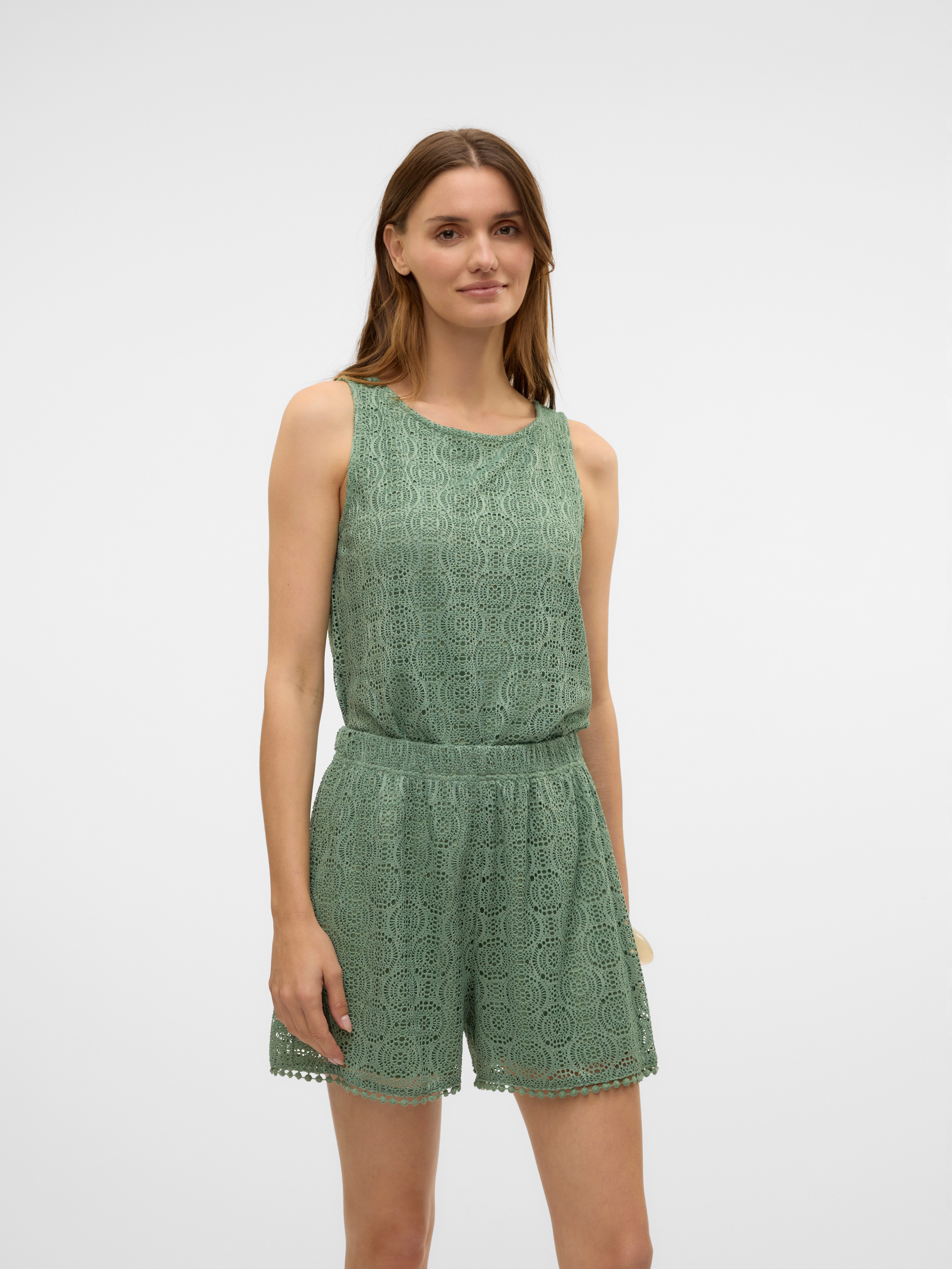 Vero Moda Spitzentop VMMAYA TANK TOP JRS VO Materialmix, regular fit