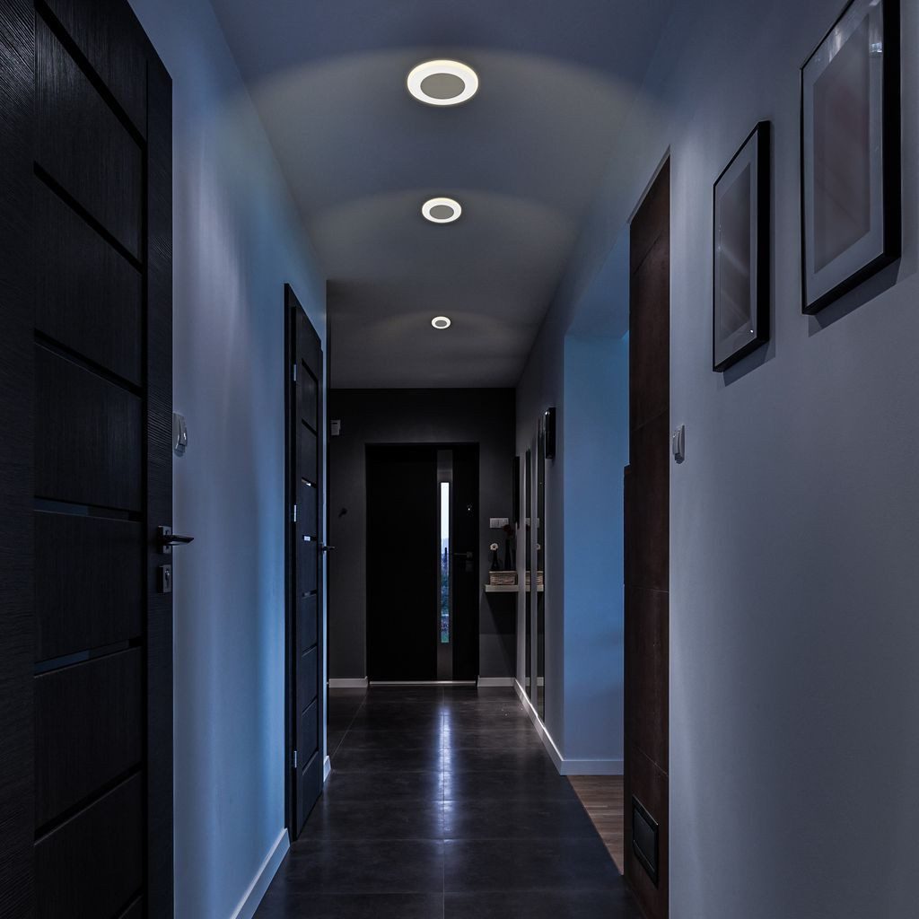 B.K.Licht LED Einbaustrahler BKL1621, LED fest integriert, 2700K - Extra-Warmweiß, LED Einbauleuchten 93x30 mm Weiß je 4,9W Decke Wohnzimmer Flur