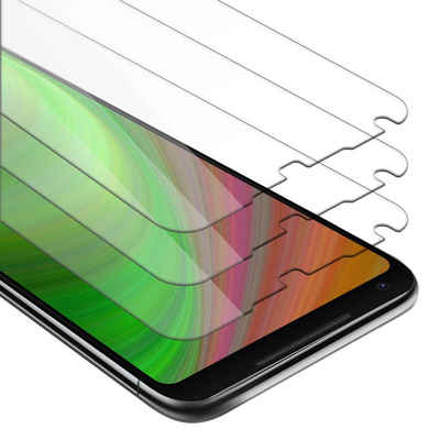 Cadorabo Schutzfolie Google PIXEL 2 XL, (Google PIXEL 2 XL, 3-St), 3x Schutzglas Panzer Folie (Tempered) Display-Schutzglas mit 3D Touch