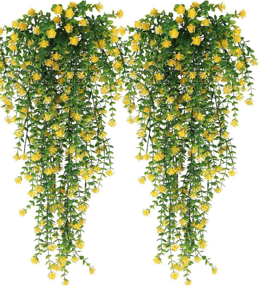 Kunstranke kunstblumen,Künstliche Hängepflanzen, Coonoor, ( 2 Stück) , Wanddekoration