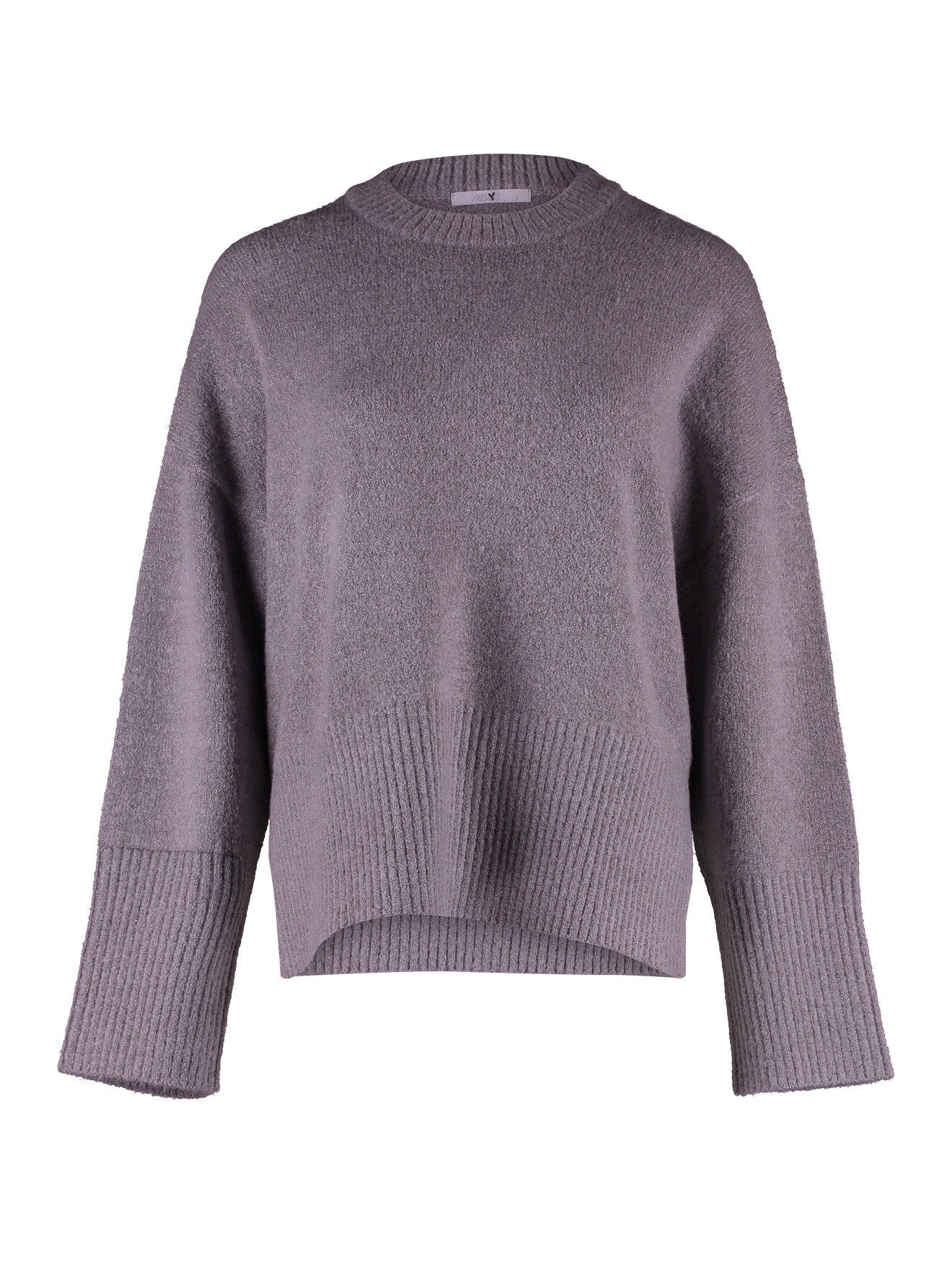 HaILY’S Longpullover Gemütlicher Basic-Pullover mit Rippdetails günstig online kaufen