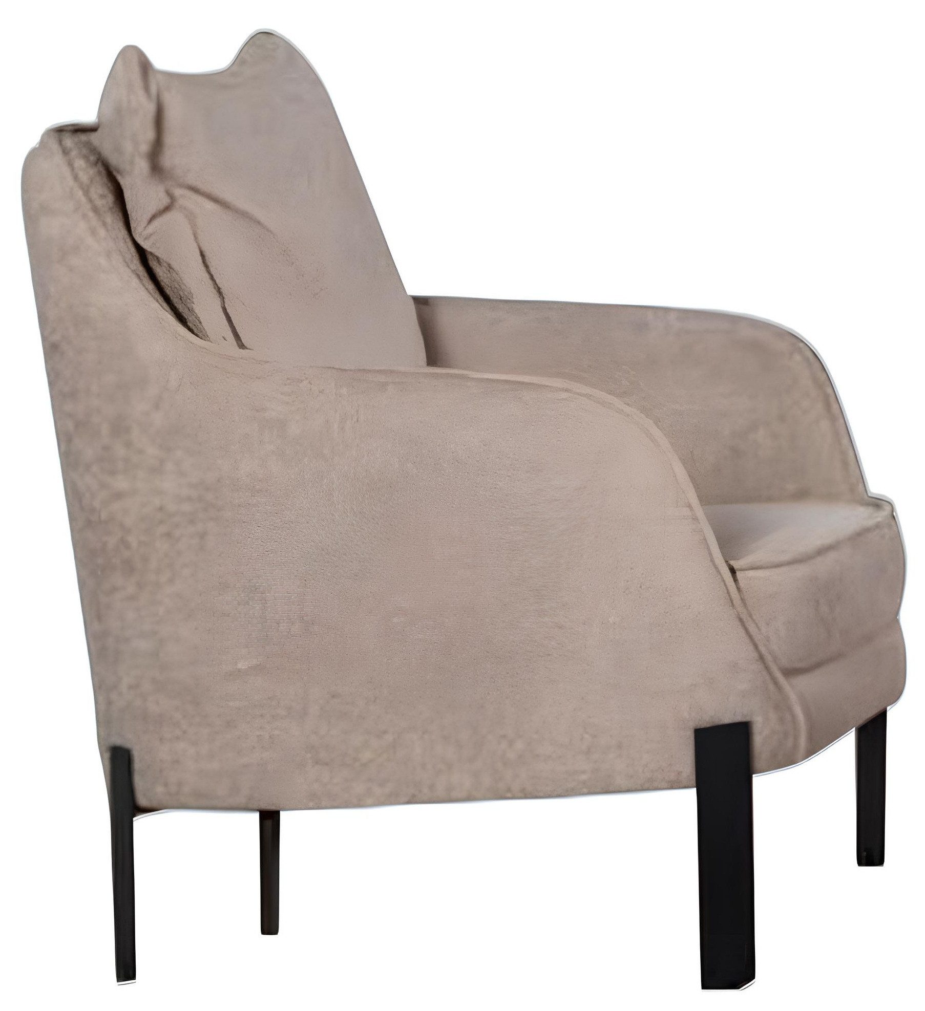 Loungesessel Designer Loungesessel aus Textil in modernem Stil