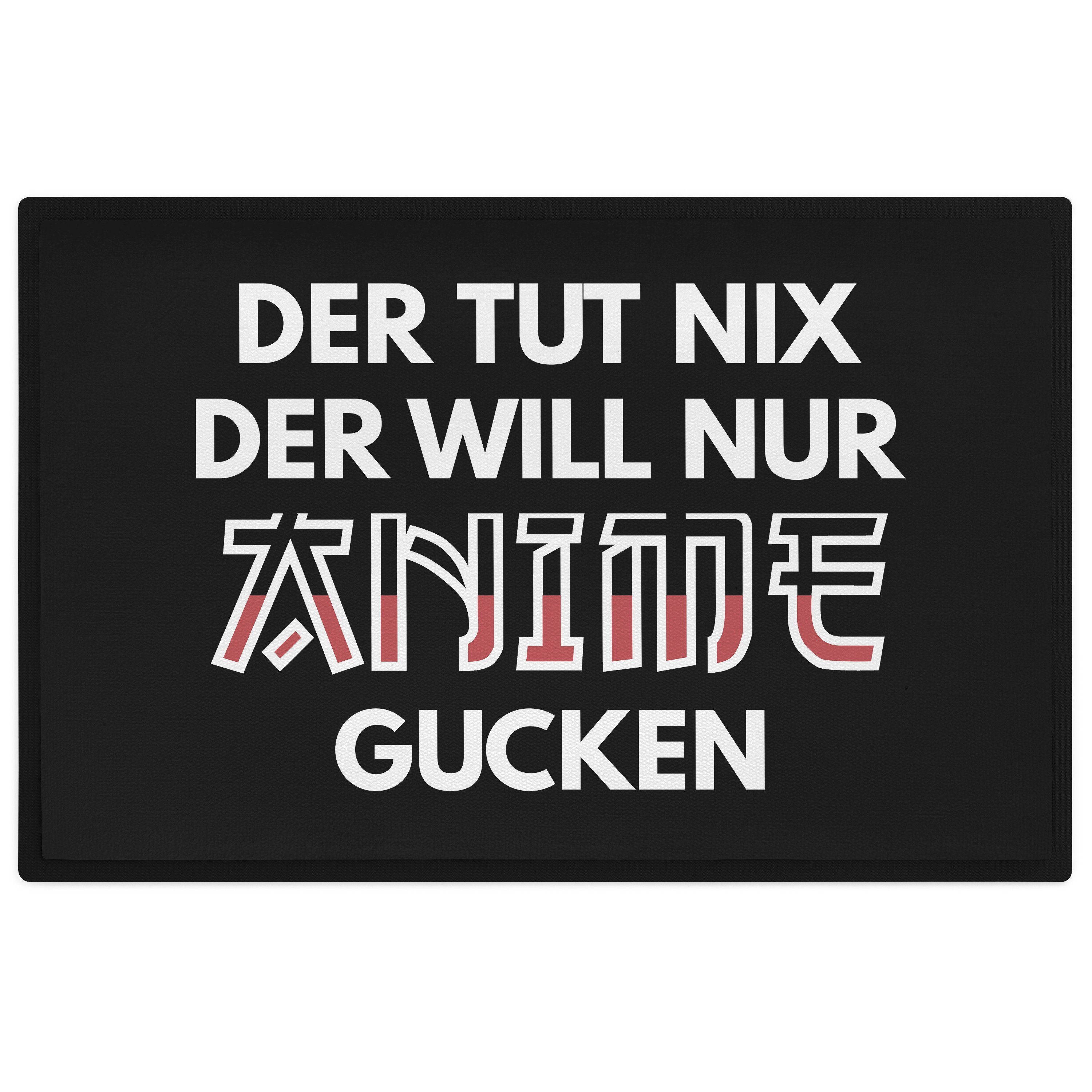 Fußmatte Anime Fußmatte Geschenk Der Tut Nix Der Will Nur Anime Gucken Liebhabe, Trendation
