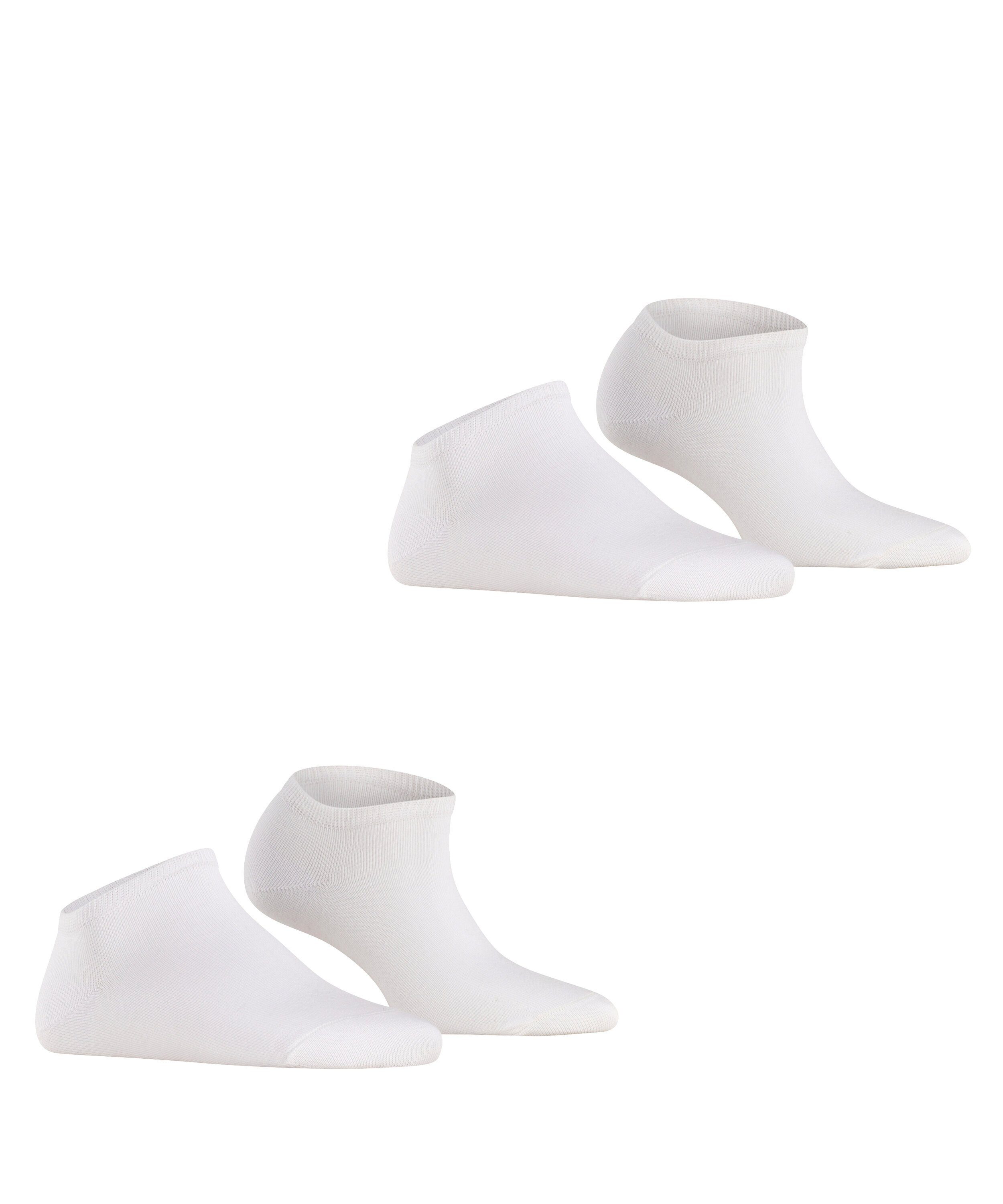 Esprit Sneakersocken mit Baumwollanteil Uni hohem (2000) (2-Paar) white 2-Pack