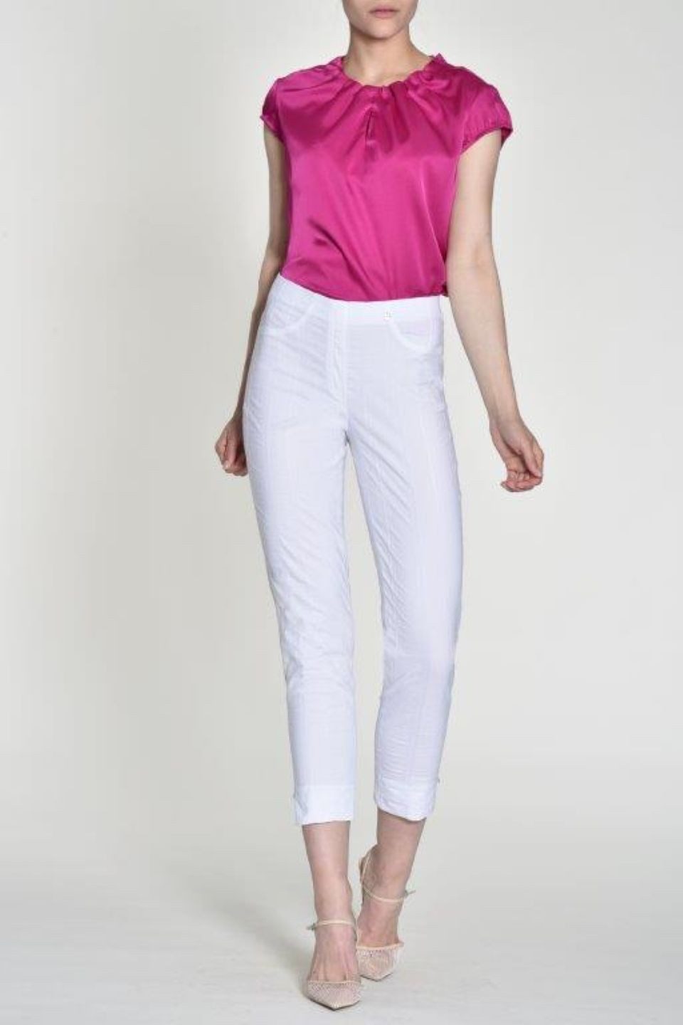 ROBELL Stoffhose BELLA - Capri, 7/8 leichte Sommerhose, elastischer Bund, Schlupfhose ...richtig FÜR DIESEN SOMMER !