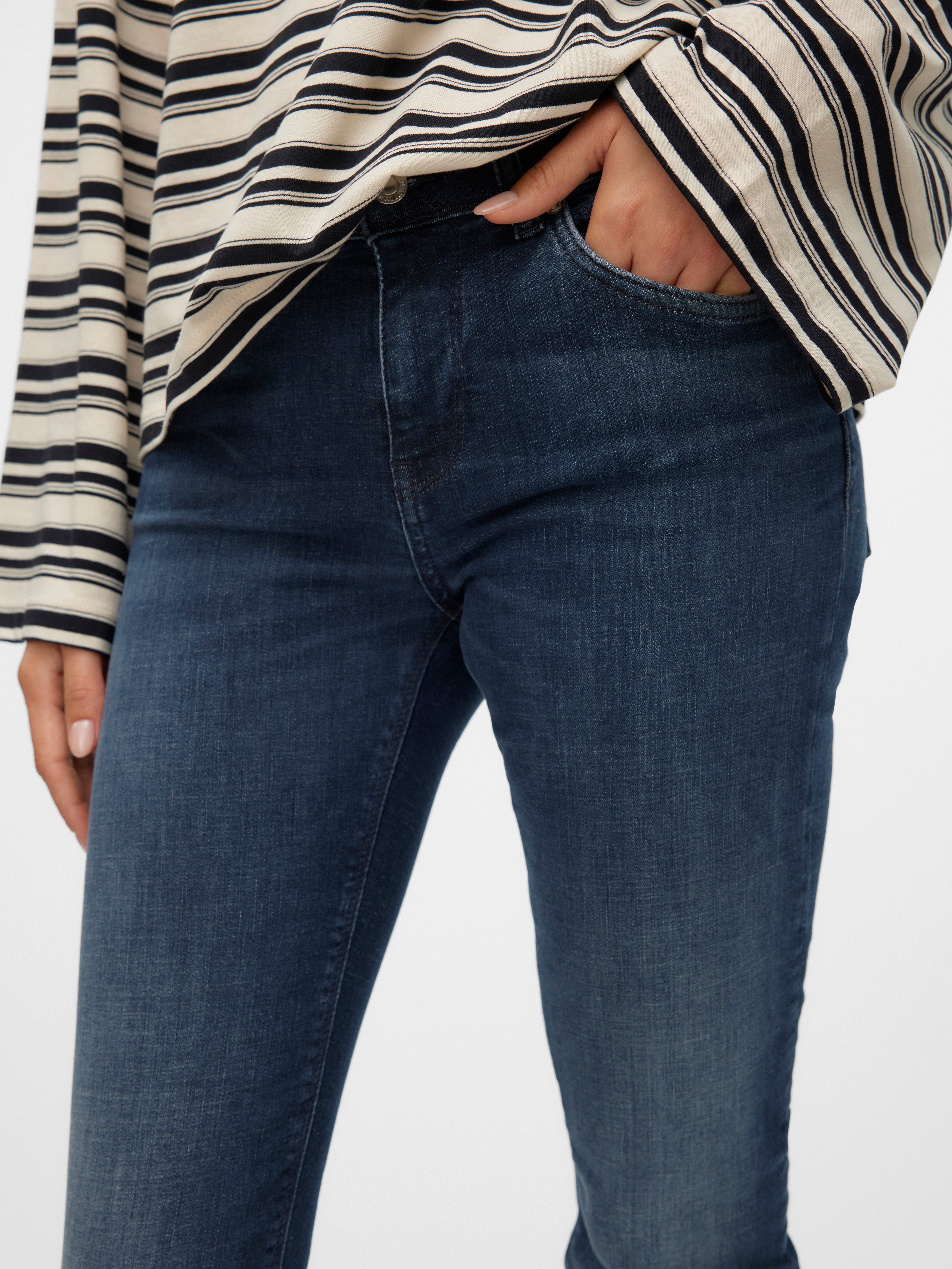 Vero Moda Slim-fit-Jeans VMLUX MR SLIM JEANS RI392 GA NOOS