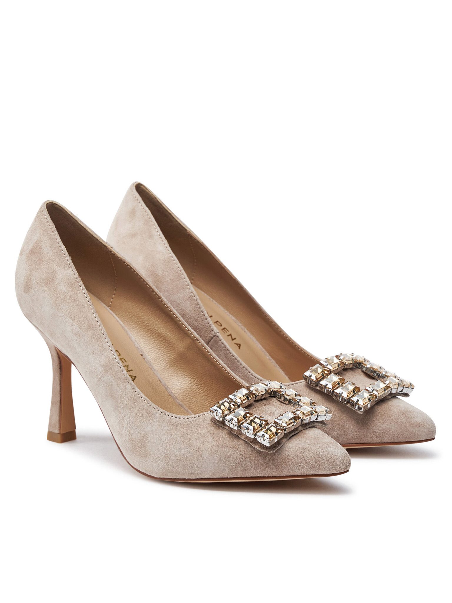 Beige high heels sale
