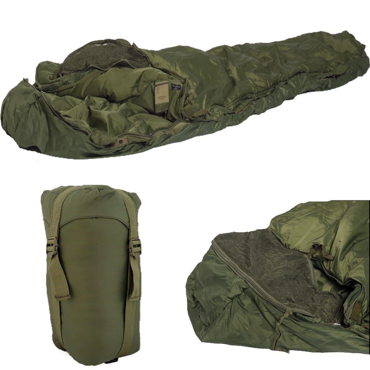 Mil-Tec Schlafsack Militär Schlafsack Tactical mit Packsack, Kälteisolierend