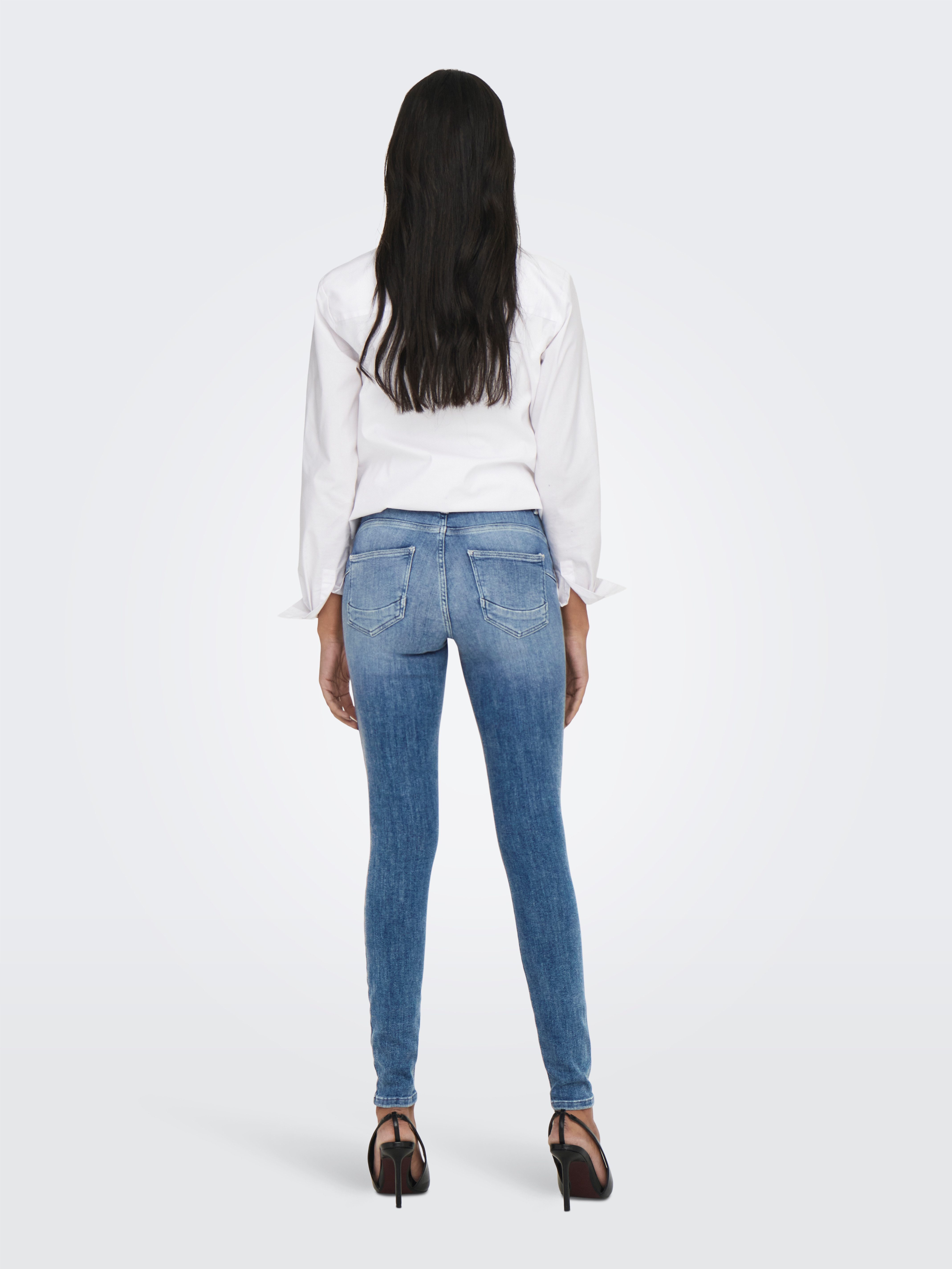 ONLY Skinny-fit-Jeans ONLPOWER LIFE MID PUSH Baumwollmischung, skinny fit, regular waist – Bild 5 von 5