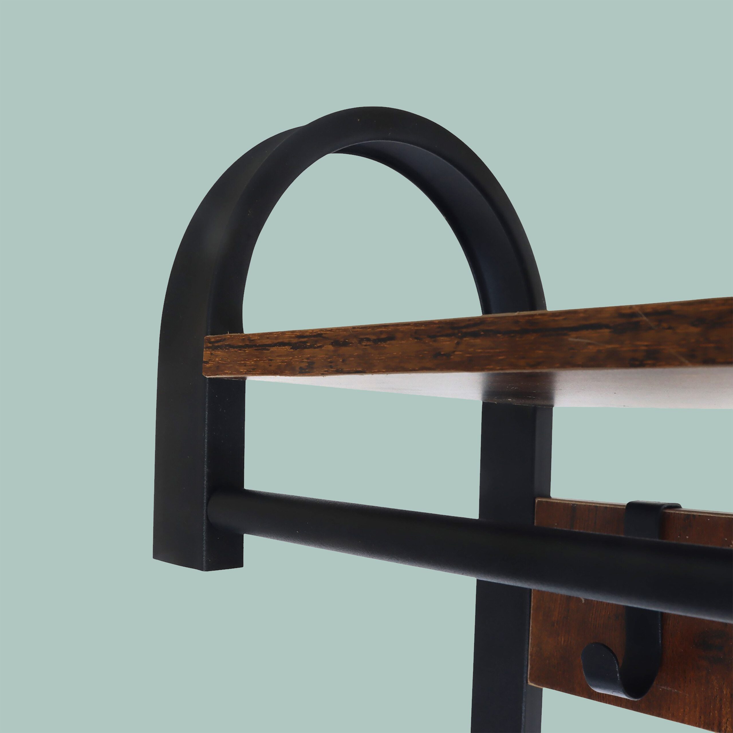 relaxdays Garderobenständer Garderobe mit Schuhbank