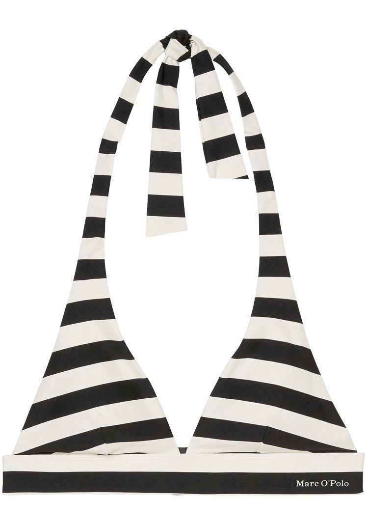 Marc O'Polo Triangel-Bikini-Top Classic Stripes, mit Logoschriftzug günstig online kaufen