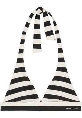 Marc O'Polo Triangel-Bikini-Top, mit Logoschriftzug, gestreift