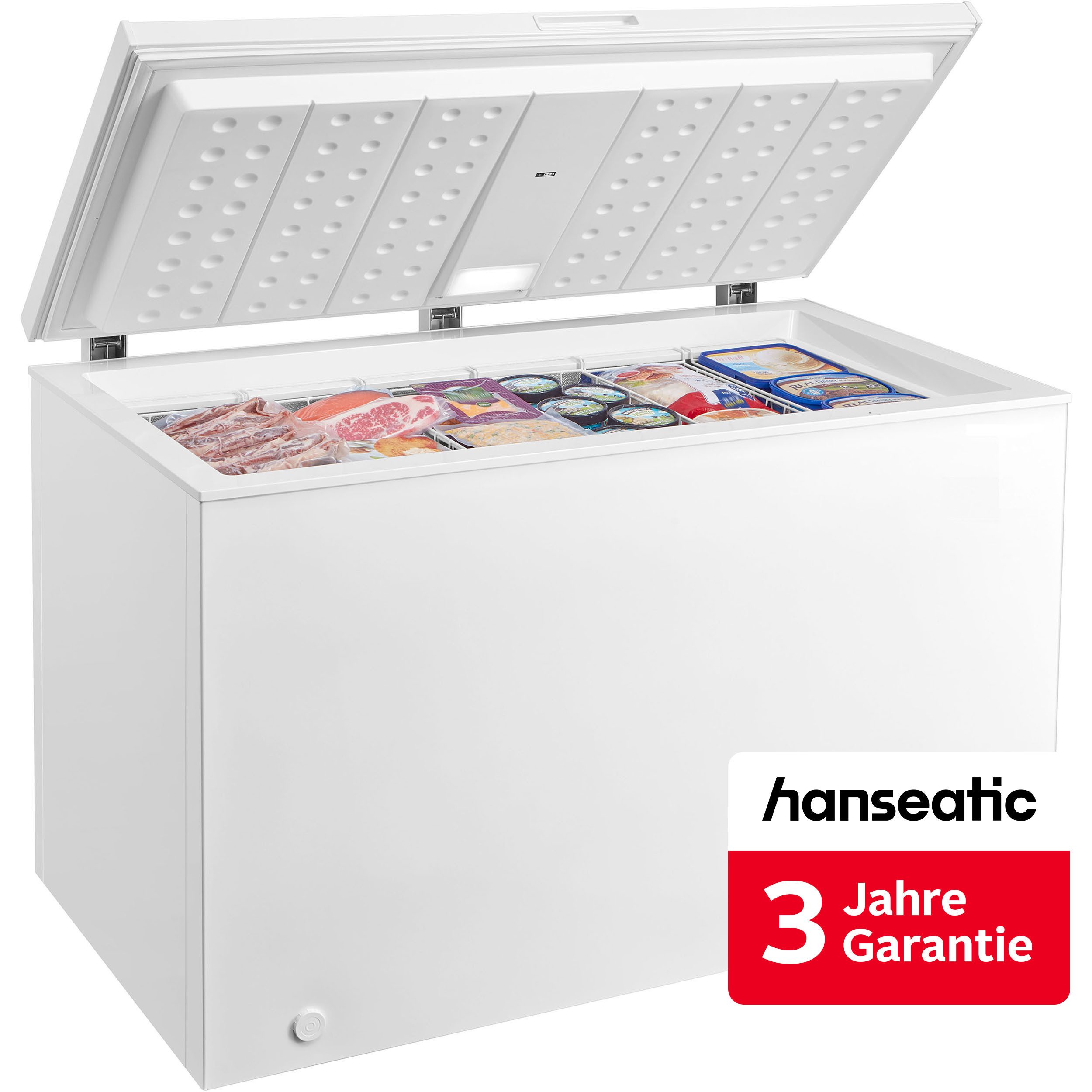 Hanseatic Gefriertruhe HGT128B, 128,5 cm breit, 300 l, inkl. 3 Jahre Herstellergarantie