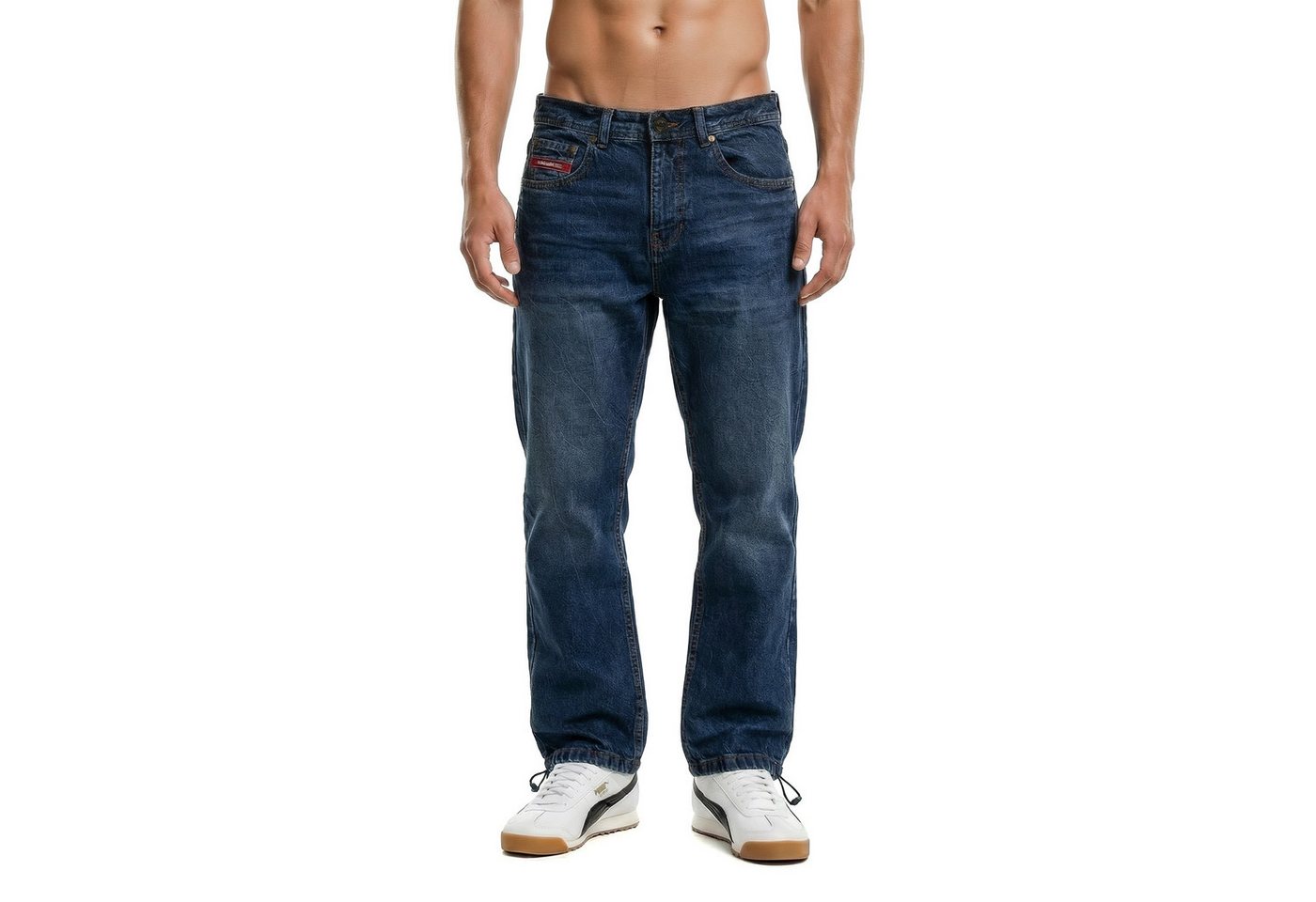 Ecko Unltd. Loose-fit-Jeans Jeans Ecko Unltd.Fat Bro Baggy "Ecko"-Logo auf Gesäßtaschen