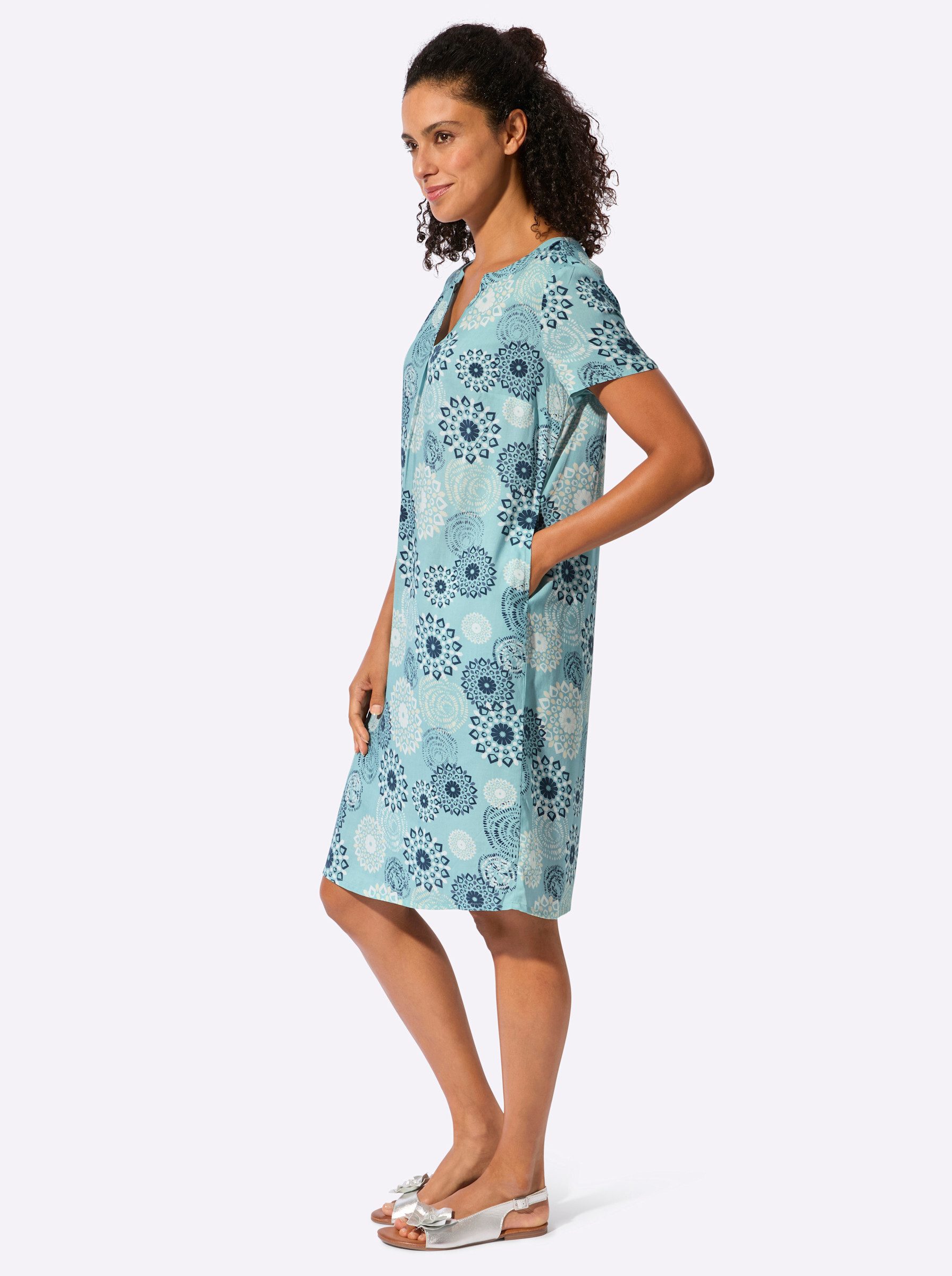 Witt Etuikleid Druck-Kleid Kurzarm
