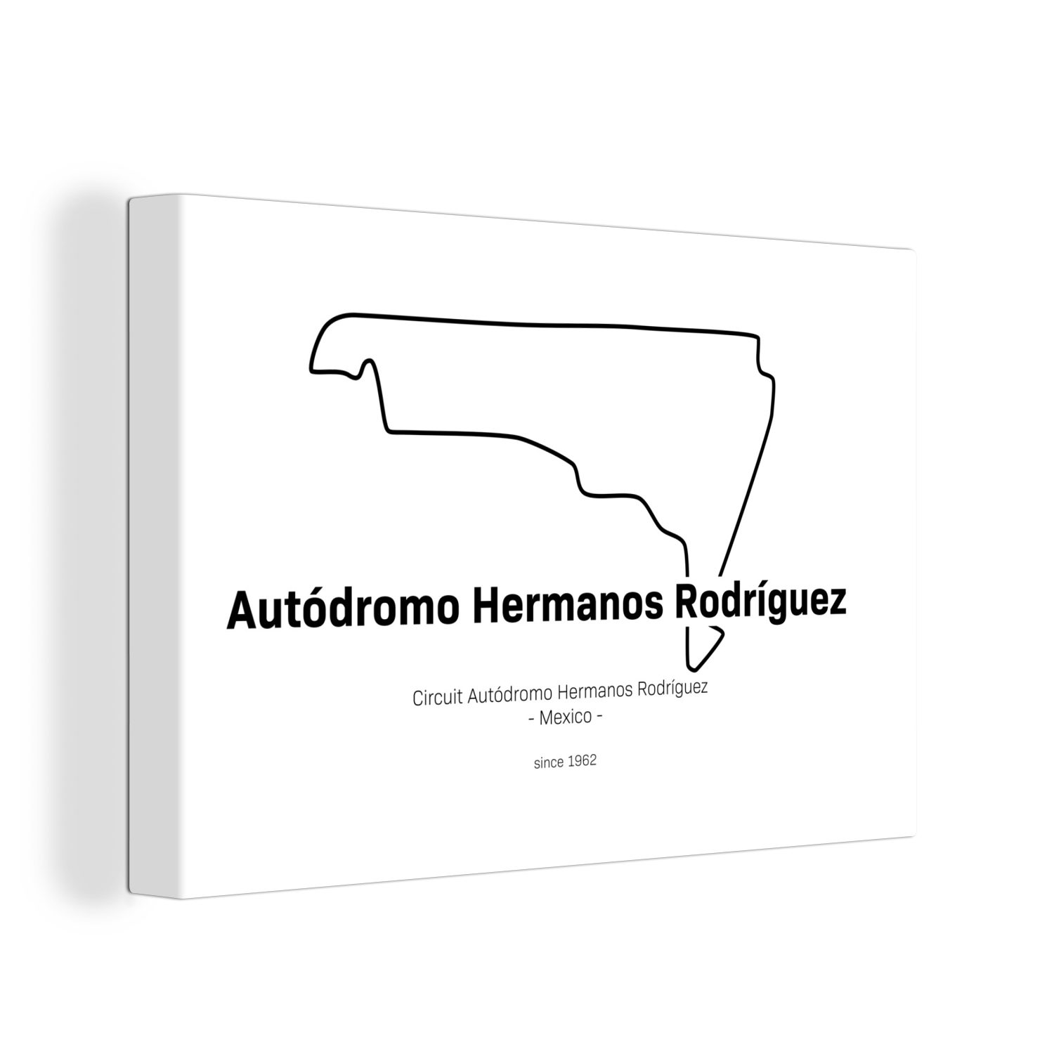 OneMillionCanvasses® Leinwandbild Mexiko - Rennstrecke - Formel 1, (1 St), Wandbild Leinwandbilder, Aufhängefertig, Wanddeko, 30x20 cm