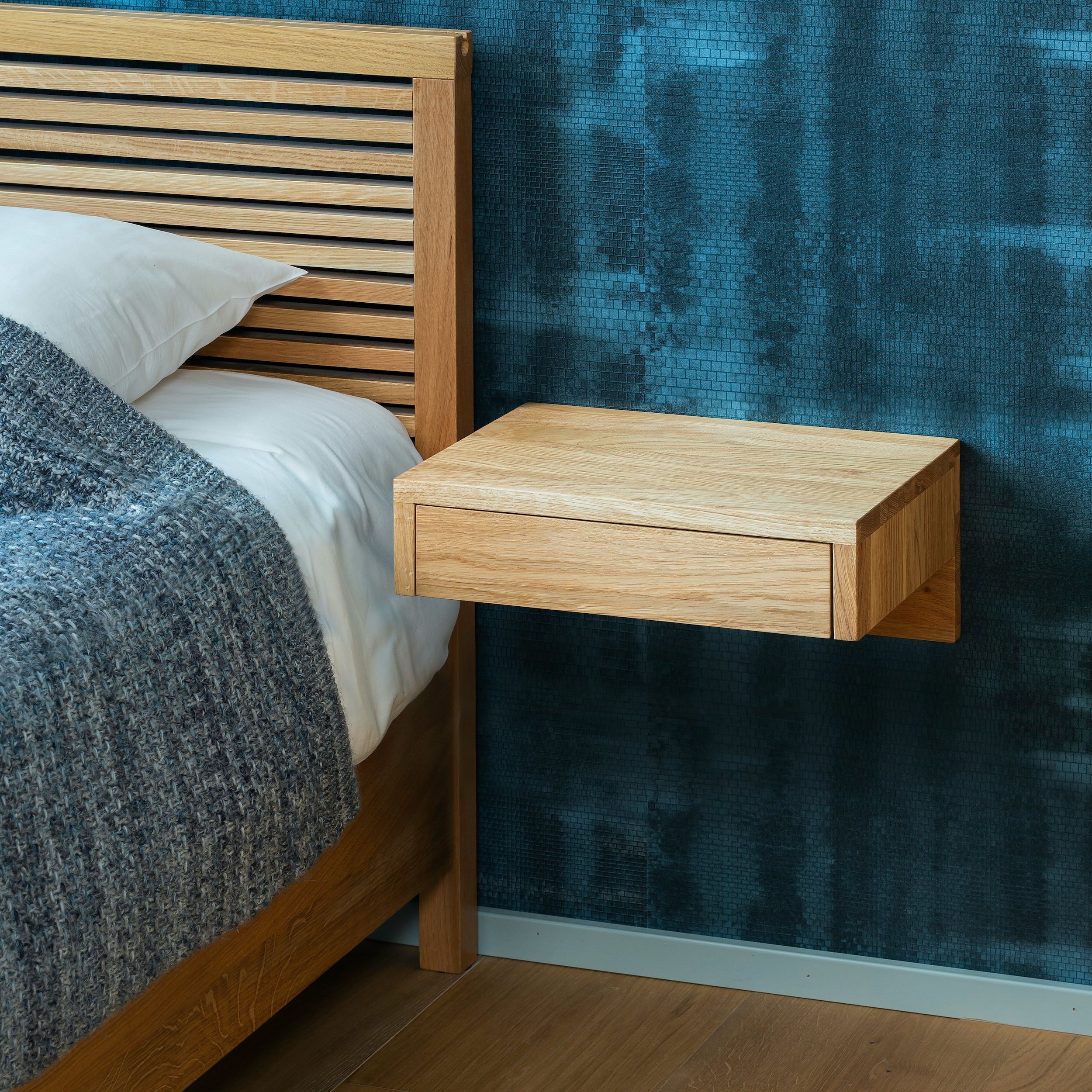 Woodek Design Nachttisch BO, kompakter Eichen-Nachttisch, günstig online kaufen