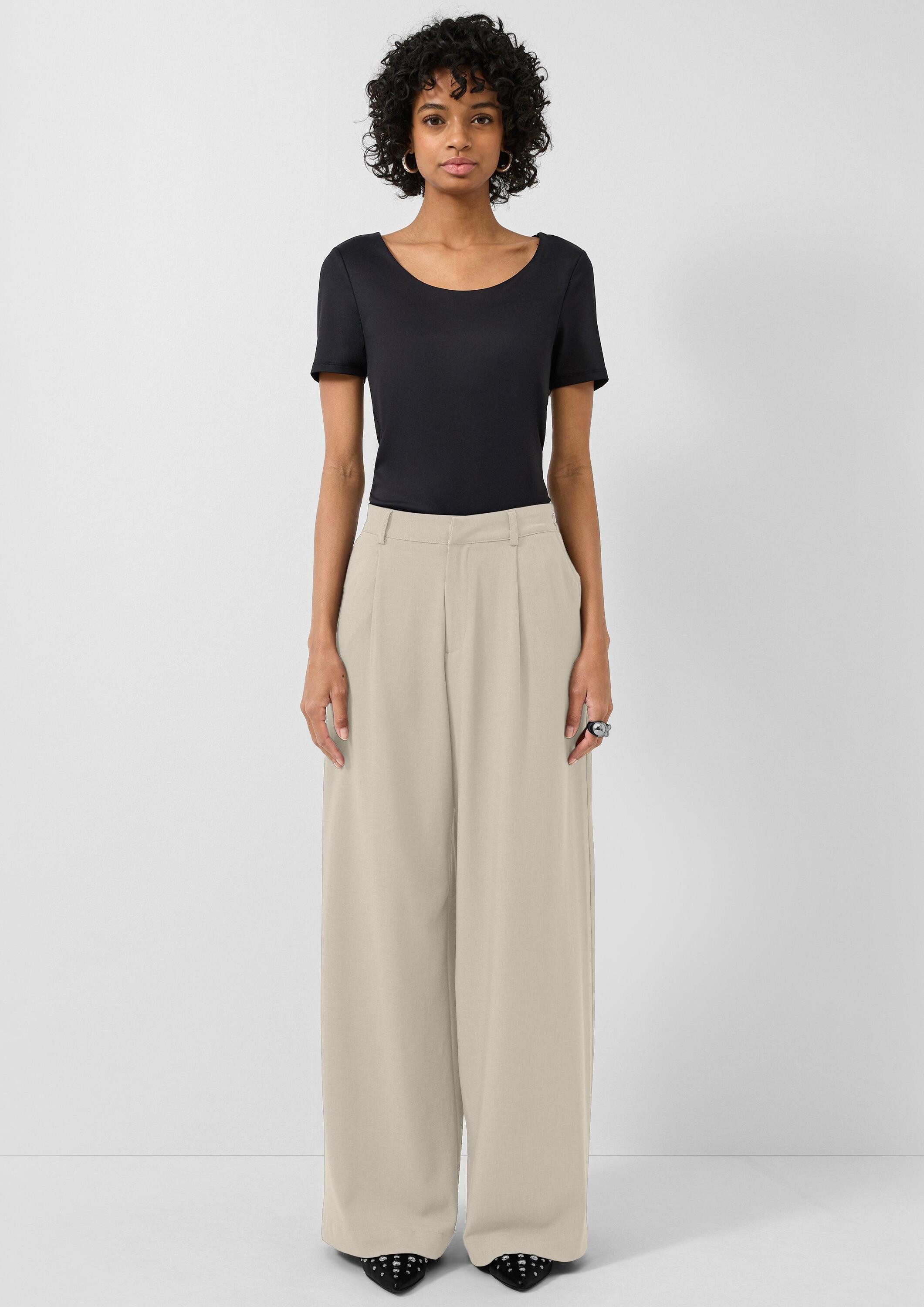 QS Chinos Hose Bundfaltenhose, QS x Vanessa Mai günstig online kaufen