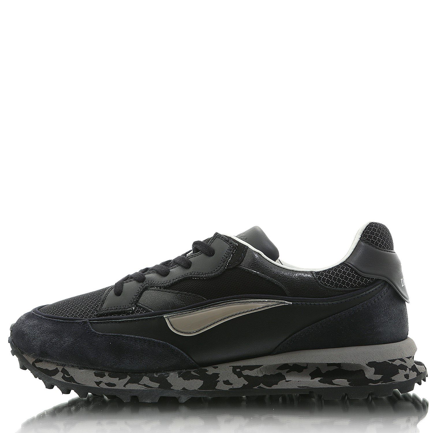 HIDNANDER Threedome Sneaker Glatt- sowie Wildleder,Plateausohle