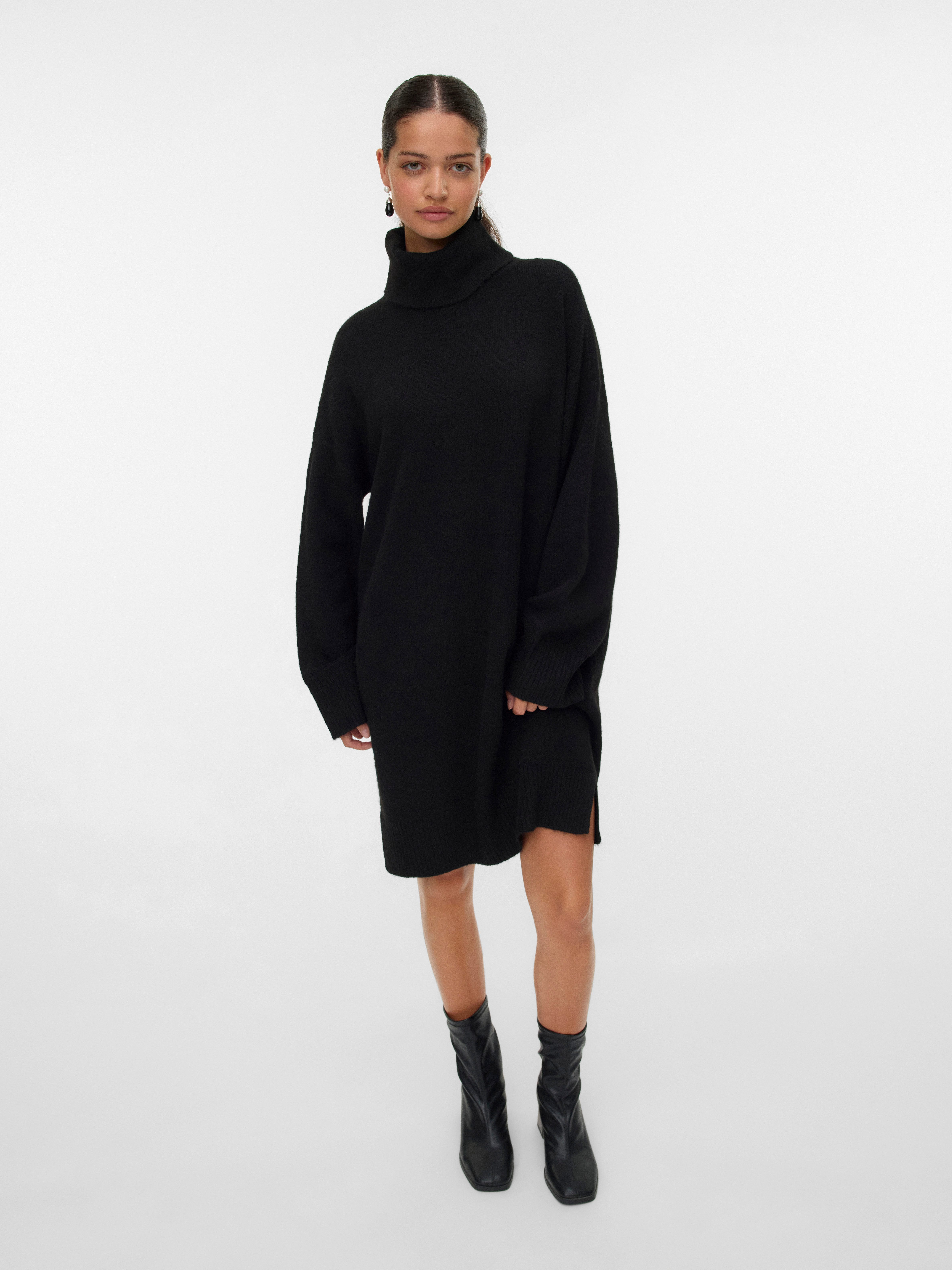Vero Moda Strickkleid VMAQUARIUS LS ROLLNECK SHORT DRESS BF