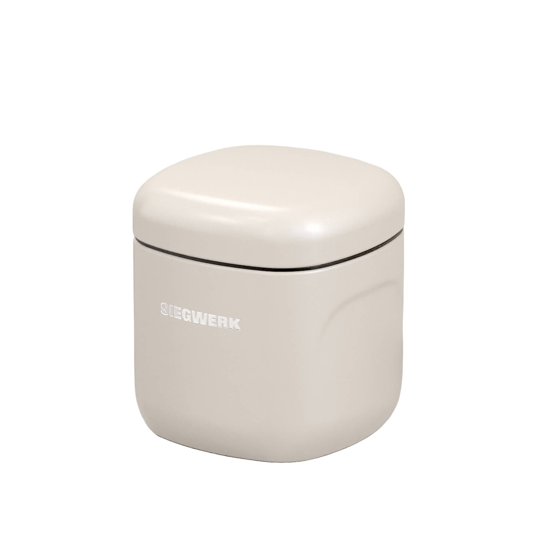 SIEGWERK Vorratsdose SIEGWERK - CUBO S 0,85l aus Metall kombinierbar, Stahlblech pulverbeschichtet