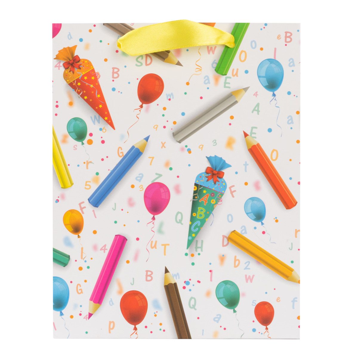 Idena Tragetasche Geschenktasche - Stifte & Schultüte, 18 x 23 x 8 cm, 210g/m²