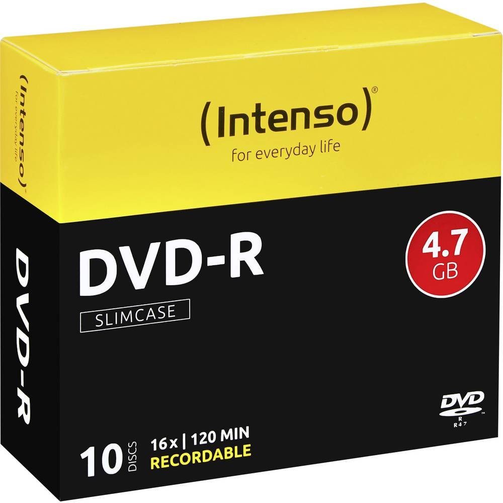 Intenso DVD-Rohling DVD-R 4.7 GB 16x 10er Slimcase 4101652