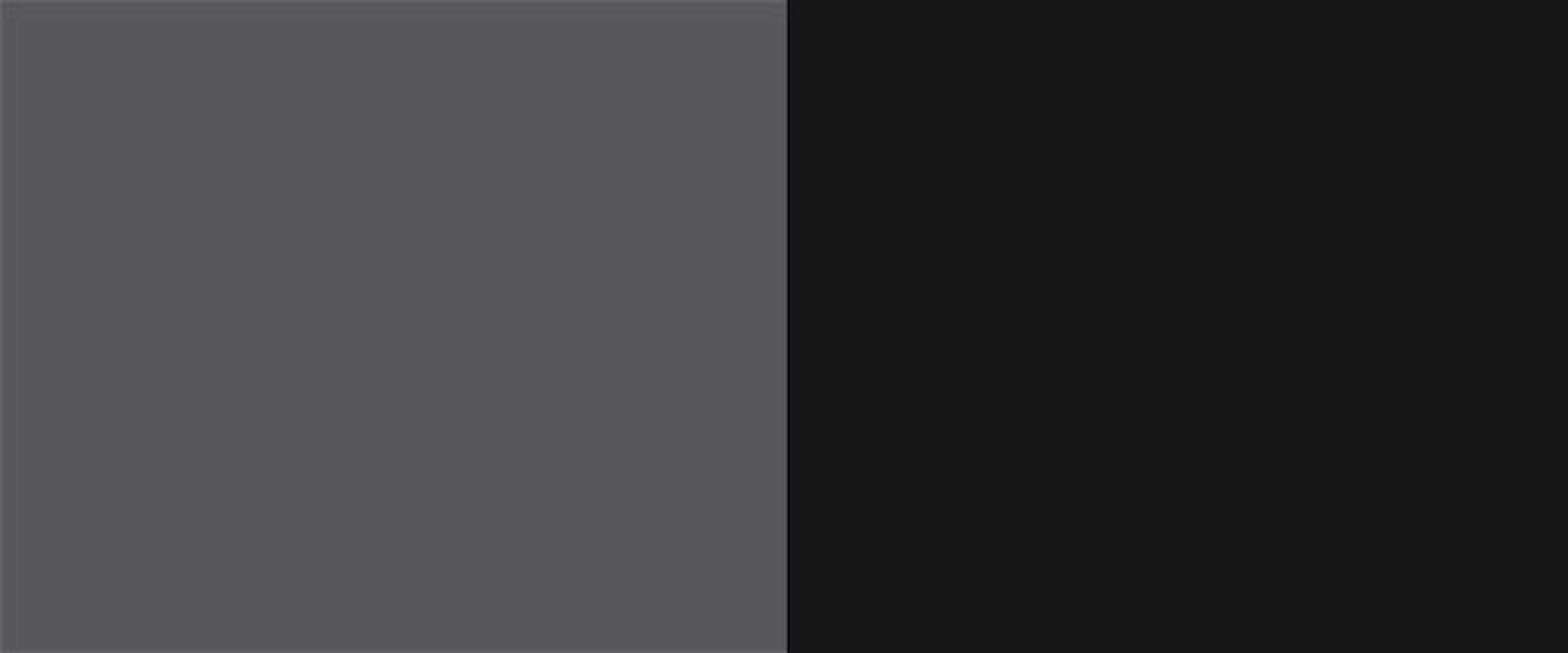 Feldmann-Wohnen und Hochfaltklappe Front- mit Klapphängeschrank matt wählbar 60cm (Bonn, Korpusfarbe Küchenhängeschrank) Bonn schwarz