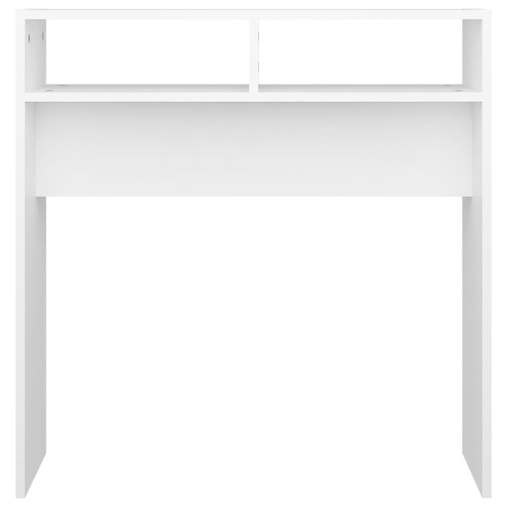 (1-St) cm | Weiß Beistelltisch Konsolentisch Holzwerkstoff 78x30x80 Weiß Weiß vidaXL