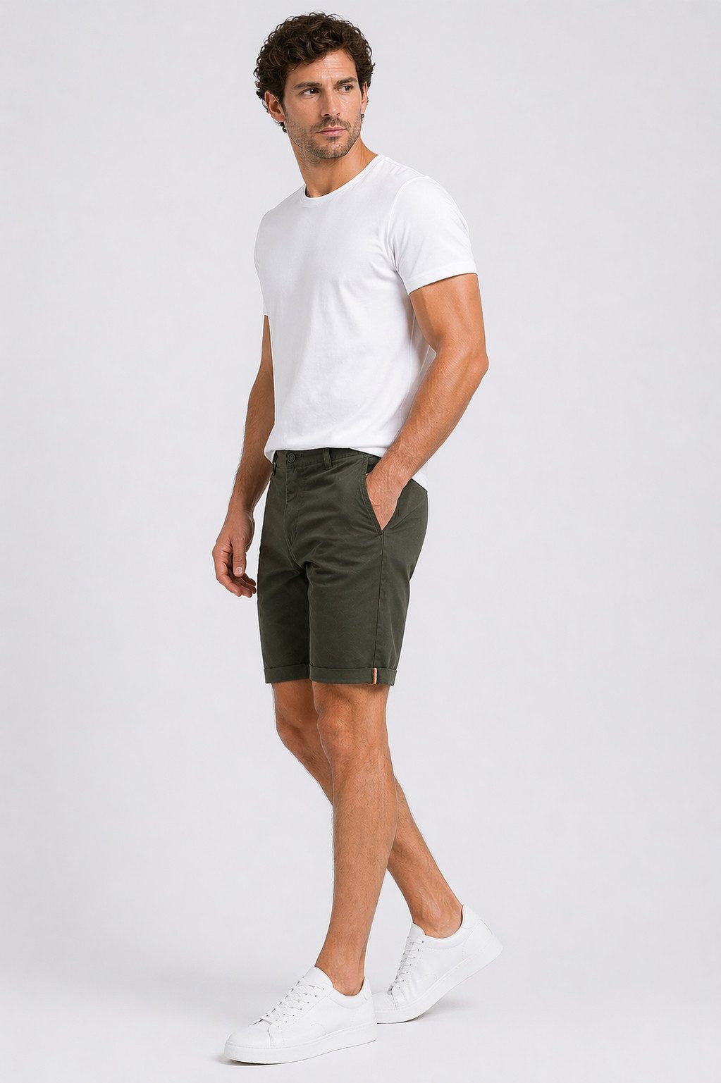 Smith & Solo Chinoshorts Kurze Hosen Herren, Baumwolle Shorts Männer Sommer Elasthan, Bermuda, Casual